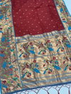 Kp 005 Soft Silk Paithani Silk Zari Worked Saree Collection